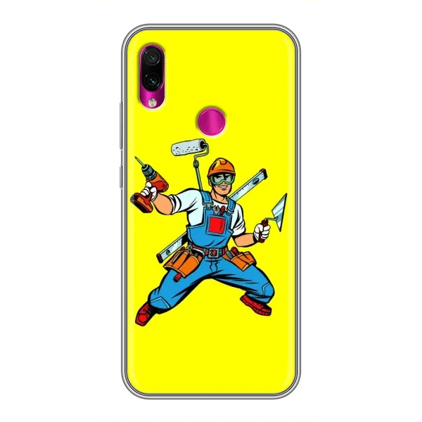 Чехол с рисунком «Строитель» для Xiaomi Redmi Note 7