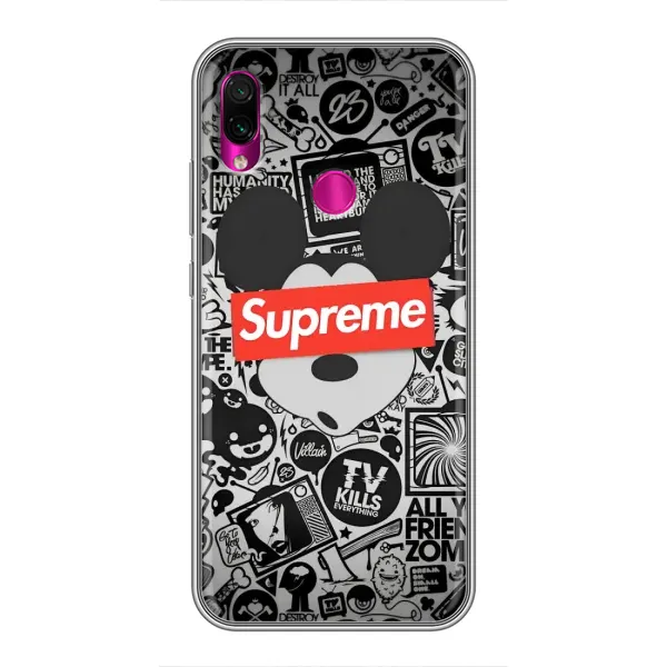 Чехол с рисунком «Supreme Маус» для Xiaomi Redmi Note 7 Чехол с рисунком «Supreme Маус» для Xiaomi Redmi Note 7
