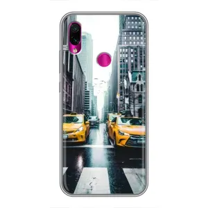 Силиконовый бампер (Работники) на Xiaomi Redmi Note 7 (Такси)