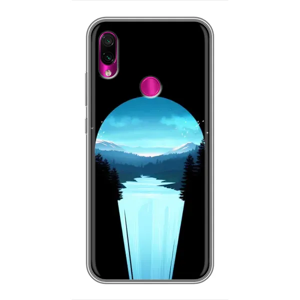 Чехол с рисунком «Синий Водопад» для Xiaomi Redmi Note 7 Чехол с рисунком «Синий Водопад» для Xiaomi Redmi Note 7