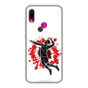 Чехлы с принтом Спортивная тематика для Xiaomi Redmi Note 7 (Волейболист)