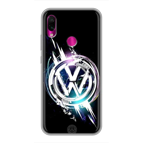 Чехол с рисунком «Volkswagen на черном» для Xiaomi Redmi Note 7 Чехол с рисунком «Volkswagen на черном» для Xiaomi Redmi Note 7
