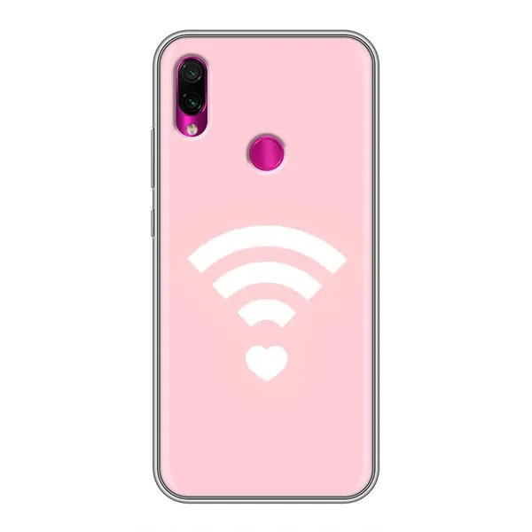 Чехол с рисунком «WiFi Love» для Xiaomi Redmi Note 7 Чехол с рисунком «WiFi Love» для Xiaomi Redmi Note 7