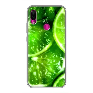 Чехол с изображением вкусной еды для Xiaomi Redmi Note 7 (Яркий ЛАЙМ)