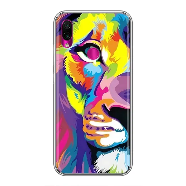 Чехол с рисунком «Яркий Лев» для Xiaomi Redmi Note 7 Чехол с рисунком «Яркий Лев» для Xiaomi Redmi Note 7