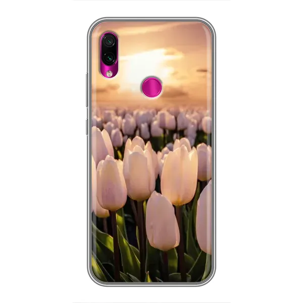 Чехол с рисунком «Закат с цветами» для Xiaomi Redmi Note 7 Чехол с рисунком «Закат с цветами» для Xiaomi Redmi Note 7