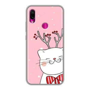 Чехол на тематику: Коты для Xiaomi Redmi Note 7 (Зимний кот)