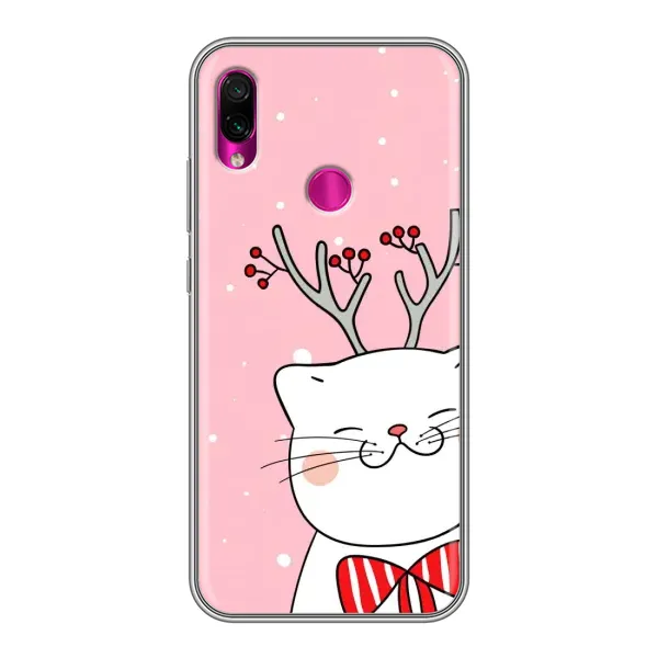 Чехол с рисунком «Зимний кот» для Xiaomi Redmi Note 7 Чехол с рисунком «Зимний кот» для Xiaomi Redmi Note 7