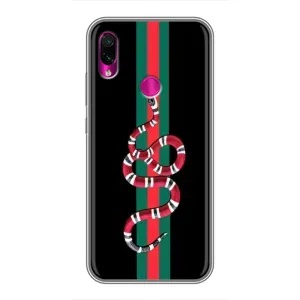 Чехлы Бренд GUCCI для Xiaomi Redmi Note 7 (Змей Гуччи)