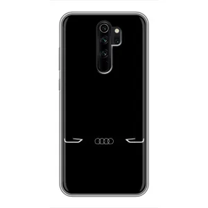 Силиконовый бампер с картинкой машины на Xiaomi Redmi Note 8 Pro (Силует Audi)
