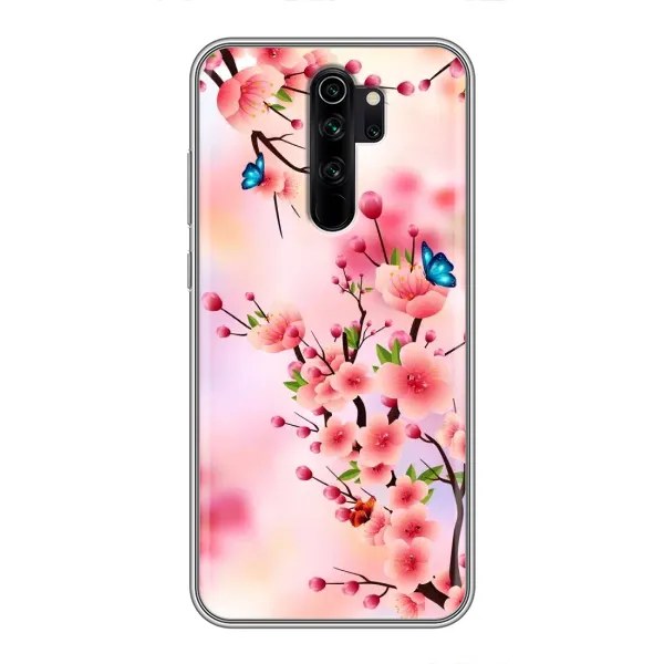 Чехол с рисунком «Бабочки на сакуре» для Xiaomi Redmi Note 8 Pro Чехол с рисунком «Бабочки на сакуре» для Xiaomi Redmi Note 8 Pro