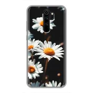Чехол с ромашками на Xiaomi Redmi Note 8 Pro (Белые ромашки)