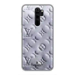 Текстурный Чехол Louis Vuitton для Редми нот 8 про (Белый ЛВ)