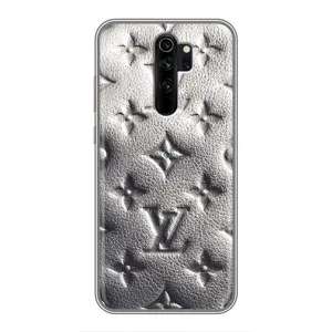 Текстурный Чехол Louis Vuitton для Редми нот 8 про (Бежевый ЛВ)