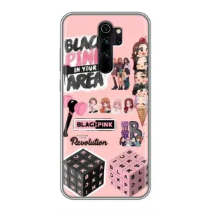 Чехлы с картинкой для Xiaomi Redmi Note 8 Pro (BLACK PINK коллаж)