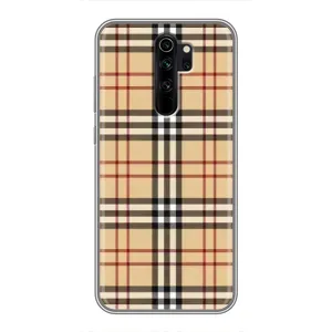 Чехол с Брендами одежды на Редми нот 8 про (Burberry стиль)