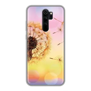 Силиконовый Чехол с одуванчиками на Xiaomi Redmi Note 8 Pro (Цветок-одуванчик)