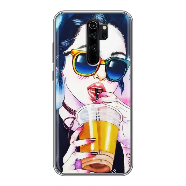 Чехол с рисунком «Девушка с коктейлем» для Xiaomi Redmi Note 8 Pro Чехол с рисунком «Девушка с коктейлем» для Xiaomi Redmi Note 8 Pro