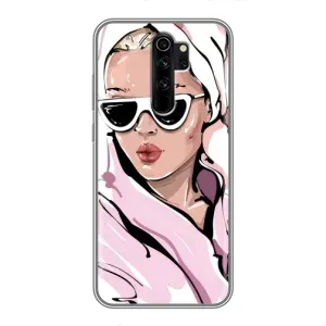 Чехол с картинкой Модные Девчонки Xiaomi Redmi Note 8 Pro (Девушка в халате)