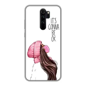 Чехол Стильные девушки на Xiaomi Redmi Note 8 Pro (Девушка в маске)
