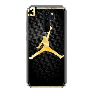 Силиконовый Чехол Nike Air Jordan на Редми нот 8 про (Джордан 23)