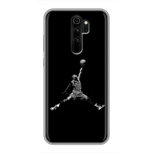Силиконовый Чехол Nike Air Jordan на Редми нот 8 про (Джордан)