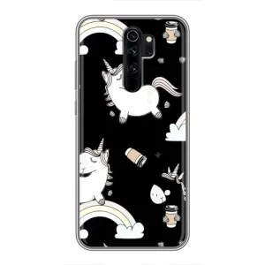 Чохол Unicorn на Xiaomi Redmi Note 8 Pro (Єдинорог з кавою)