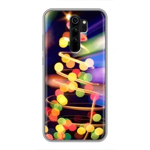Чехол Новогодняя Елка на Xiaomi Redmi Note 8 Pro (Гирлянды)