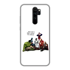 Чехлы для Xiaomi Redmi Note 8 Pro (Для Христиан) (Иисус супергерой)