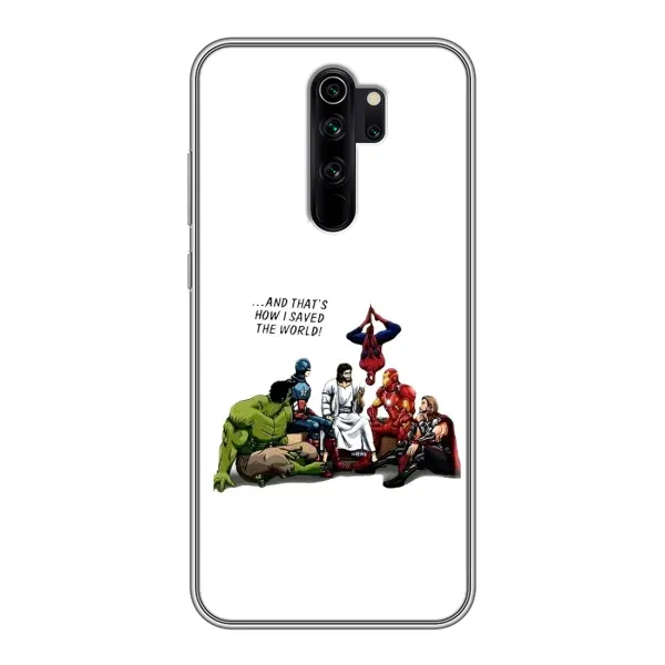 Чехол с рисунком «Иисус супергерой» для Xiaomi Redmi Note 8 Pro