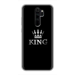 Чехол (Корона на чёрном фоне) для Редми нот 8 про (KING)