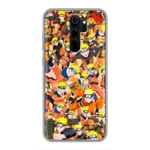 Чохли з принтом НАРУТО на Xiaomi Redmi Note 8 Pro (Коллаж Наруто)