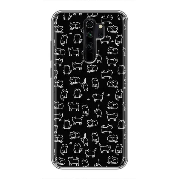 Чехол с рисунком «Котики на черном» для Xiaomi Redmi Note 8 Pro Чехол с рисунком «Котики на черном» для Xiaomi Redmi Note 8 Pro