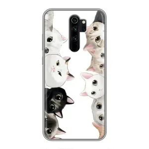 Силиконовый чехол с котиком для Xiaomi Redmi Note 8 Pro (Коты)