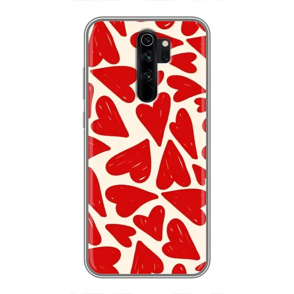Чехол с рисунком «Красные сердечка» для Xiaomi Redmi Note 8 Pro Чехол с рисунком «Красные сердечка» для Xiaomi Redmi Note 8 Pro