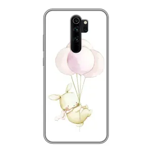 Силіконовий бампер з картинкою звірів для Xiaomi Redmi Note 8 Pro (Кролик та кульки)
