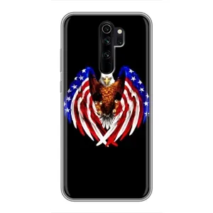 Чохол Прапор USA для Xiaomi Redmi Note 8 Pro (Крила США)