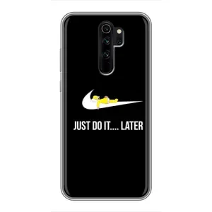 Силиконовый Чехол на Xiaomi Redmi Note 8 Pro с картинкой Nike (Later)