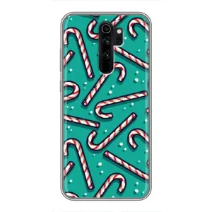 Силиконовый бампер на рождество для Xiaomi Redmi Note 8 Pro (Леденцы)