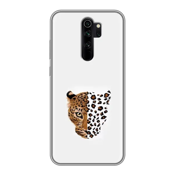 Чехол с рисунком «Леопард на белом» для Xiaomi Redmi Note 8 Pro Чехол с рисунком «Леопард на белом» для Xiaomi Redmi Note 8 Pro