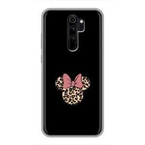 Чехол с леопардовым принтом на Xiaomi Redmi Note 8 Pro (Леопардовая Минни)
