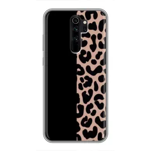 Чехол с леопардовым принтом на Xiaomi Redmi Note 8 Pro (Леопардовый фон)