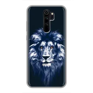 Чохол з картинкою на Xiaomi Redmi Note 8 Pro (Лев – синій)