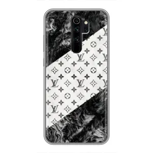 Чехол Стиль Louis Vuitton на Xiaomi Redmi Note 8 Pro (LV на белом)