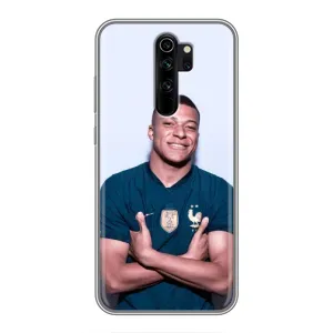 Чохол (TPU) з Футболістом на Xiaomi Redmi Note 8 Pro (Мбаппешичка)