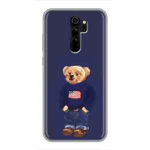 Чехлы Мишка Тедди для Редми нот 8 про (Мишка USA)