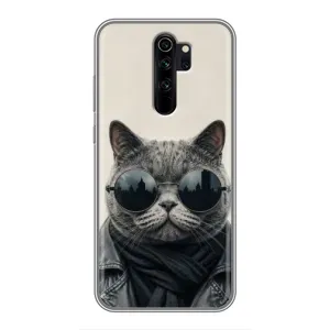 Чехол на тематику: Коты для Xiaomi Redmi Note 8 Pro (Модный кот)