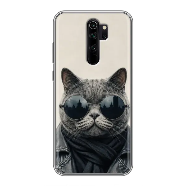 Чехол с рисунком «Модный кот» для Xiaomi Redmi Note 8 Pro Чехол с рисунком «Модный кот» для Xiaomi Redmi Note 8 Pro