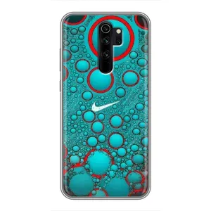 Силиконовый Чехол на Xiaomi Redmi Note 8 Pro с картинкой Nike (Найк зеленый)