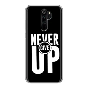 Силиконовый Чехол на Xiaomi Redmi Note 8 Pro с картинкой Nike (Never Give UP)
